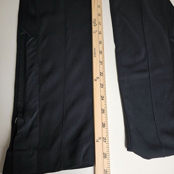 Theory Viewpine C Bergen Ankle Zip Pockets Black Pants Elastic Waist Size 0 - Picture 15 of 16